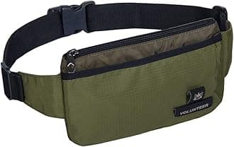 Sport Fanny Pack, Men Women Running Waist Pack Bag, Lightweight Bum Bag, Jogging Cycling Hiking Traveling(211 black)