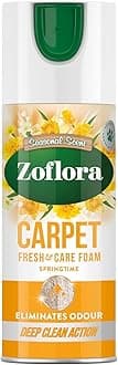 Springtime Carpet Foam, 1 x 400ml, Carpet Cleaner, Stain Remover Foam for Carpets and Upholstery, Neutralises Odours, Deep Cleans, Pet Safe