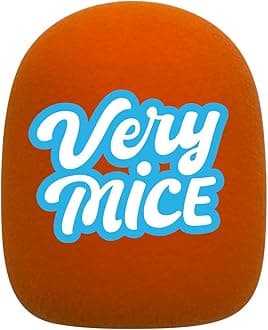 Customized Flocking Microphone Sponge Printing Logo Covers Mic Windscreen Foam Windshield For RODE Wireless GO II (Orange)