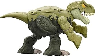 Mattel Jurassic World Fierce Changers 2-in-1 Dinosaur Action Figure, Double Danger Toy Transforms from T Rex to Ankylosaurus in 11 Steps