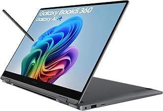– Galaxy Book5 360, Copilot+ PC (2025) 15.6", Intel Core Ultra 5 Processor, S Pen Included, 16GB RAM, 256GB Storage, Grey