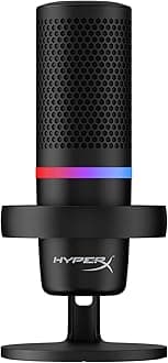 HyperX DuoCast - RGB USB Condenser Microphone for PC, PS5, PS4, Mac, Gaming, Streaming, Podcasts, Twitch, YouTube, Discord (4P5E2AA)