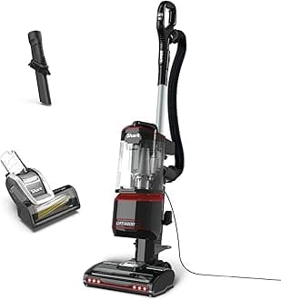 Shark Corded Upright Vacuum Cleaner 1.1L with Lift-Away Technology, Pet Model, LED Headlights, Anti-Allergen, 8m Cord, 750W, Pet, Crevice & Multi-Surface Tools, Red/Black, NV602UKT