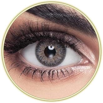 Light Grey Contact Lenses, Original Unisex Cosmetic Contact Lenses, 6 Months Disposable, Light Grey Color
