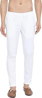 Mens Plain White Cotton Pyjamas