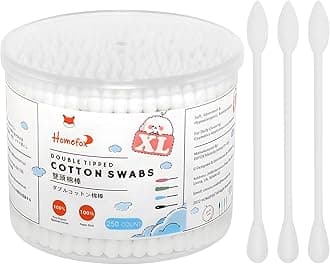 XL Thick Cotton Swabs Pointed Precision - 250 Count Extra Large - Pointy Organic Cotton Buds Double Side Tightly Wrapped Cotton Tips Paper Stick Cruelty-Free, XL Pointy & Round White