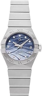 Omega Constellation Co-Axial Blue Mother of Pearl Diamond Dial Ladies Watch 123.10.27.20.57.001