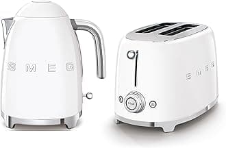 EEJB117 1.7L, 3kw Kettle and 2 Slice, Self Centring 950W Toaster Set in White, KLF03WHUK/TSF01WHUK