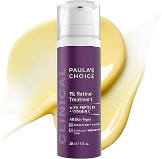 Paula's Choice CLINICAL 1% Retinol Treatment with Peptides, Vitamin C & Licorice Extract, Firming Cream for Face, Anti-Aging & Wrinkles, Fragrance Free - 30 ml