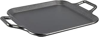 P12SGL3 12" Loop Handled Square Griddle, Cast Iron, Black