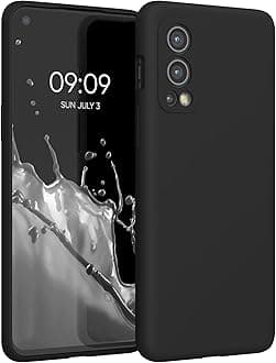 kwmobile Case Compatible with OnePlus Nord 2 5G Case - TPU Silicone Phone Cover with Soft Finish - Black Matte