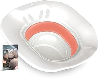 Fivona Yoni Steam Seat - Expandable Over The Toilet - Universal Fit - Perineal Soaking and V Steaming - Sitz Bath Seat for Hemorrhoids Treatment and Postpartum Care Soak