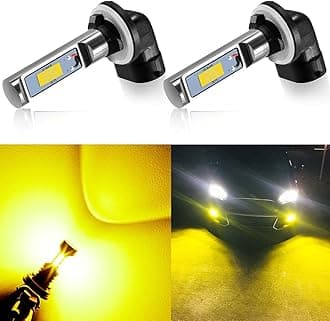 AUXLIGHT 881 LED Fog Light DRL Bulbs, 3000 Lumens Extremely Bright 889 886 894 862 896 898 Bulbs Replacement for Cars, Trucks, Golden Yellow