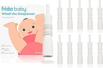 Frida Baby Windi Gas and Colic Reliever – 10 Disposable Tubes for Fast and Natural Relief – Designed by Pediatric Experts – BPA and Latex-Free – Safe and Hygienic for Infants