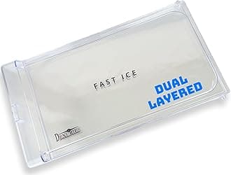 Glossy Crystal Clear Dual Layered Freezer Door ICE Cooling for Whirlpool Direct Cool Single Door Fridge/Refrigerator (Round Lock) Match Size & Shape (Whirlpool Gen-Y)