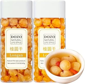 DOZO Longan Dried Longan Thailand 14.1oz/400g Natural Longan Dried Fruit Pure Dry Longan Fruit Longan Tea Longan Seedless No Add Snacks＆Cooking 泰国龍眼乾 桂圆肉