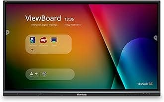 ViewSonic IFP5550 55 Inch ViewBoard 4K Interactive Flat Panel Display with 40-Point Touch, Integrated Microphone and HDMI, VGA, RJ45
