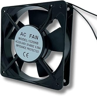AirTech-UK Axial Cooling Fan Motor - 120mm x 120mm x 25mm, 30W, 220-240V AC, Compatible with Ovens, Fridges, Freezers, Ventilation Systems