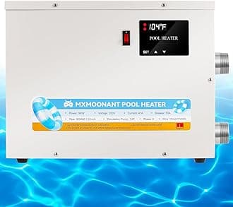 Mxmoonant Pool Heater 11KW 220V, Electric Swimming Pool Heaters Hot Tub Water Thermostat with Touchscreeen for Above Ground Inground Pool, Spa, Bathtub,
