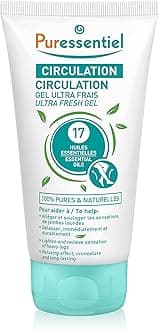 Puressentiel Soothing Gel for Tired Feet, Ankles, Legs - Aromatherapy Lotion with 17 Essential Oils for Body and Skin - Instant, Lasting Relief and Circulation - Natural and Alcohol Free - 4.22 oz