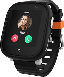 XPLORA X6 Play - Watch Phone for Children (4G) - Calls, Messages, Kids School Mode, SOS Function, GPS Location, Camera and Pedometer - Includes 2 Year Warranty (BLACK)