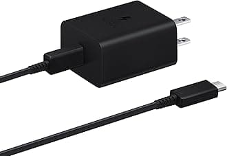 SAMSUNG45W Power Adapter (w/Cable C-to-C), Black
