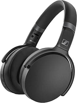 Sennheiser HD 450SE Black Bluetooth 5.0 Wireless Headphone with Alexa Built-in - Active Noise Cancellation, 30-Hour Battery Life, USB-C Fast Charging, Foldable - Black