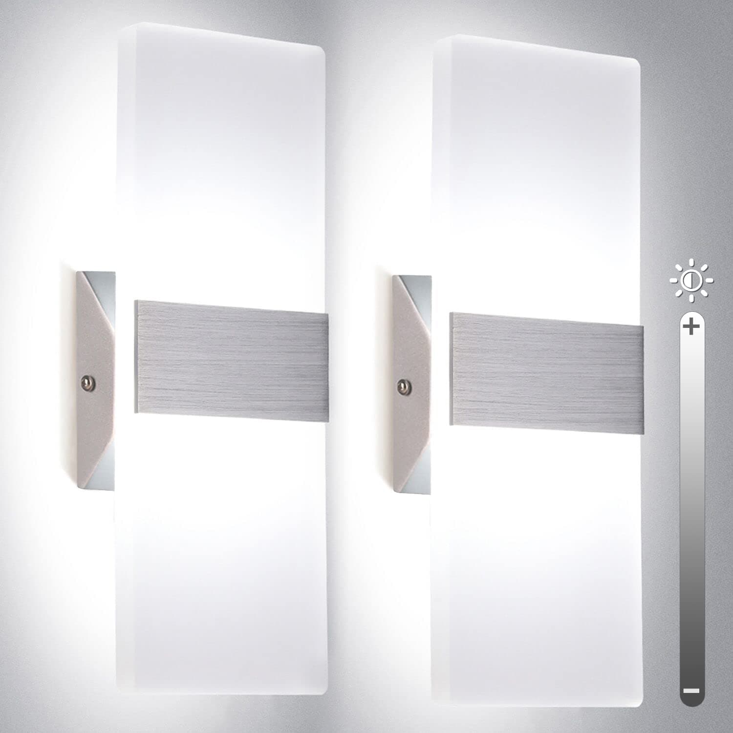 Dimmable LED wall sconces hardwired