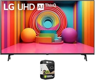 86UT7590PUA 86-Inch UT75 Series LED Smart TV 4K (2024 Model) Bundle with 2 YR CPS Enhanced Protection Pack