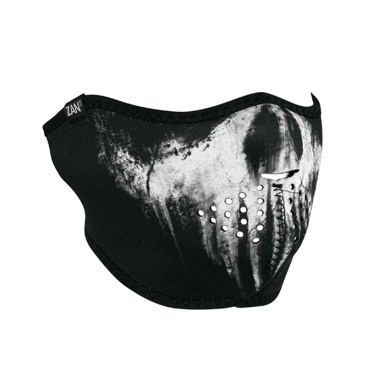 ZanHeadgear Neoprene Half Face Mask Skull Ghost