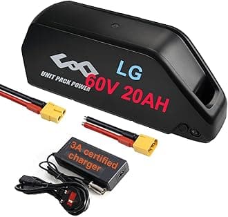 (UK stock) Ebike battery 60V 20AH LGcell electric bike battery 50A BMS for 60V 2000W 1500W 1000W 750W 500W Motor, Ba.fang, AW, Ebike conversion kit