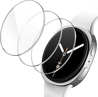 JETech Screen Protector for Samsung Galaxy Watch 8 44mm, Tempered Glass Anti-Scratch, HD Clear, 3 Pack