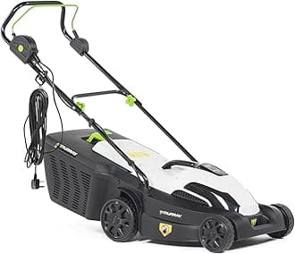 – Murray Corded Electric Lawnmower 2-in-1 - Lawn Mower 1600W/38cm with Grass Box 45L for Lawns up to 500m2 - Ergonomic Soft Grip for Easy Grass Cutting, Overload Protection