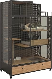 Cat House Cat villa with toilet oversized free space home cat house pet house with double drawers Cat Villa