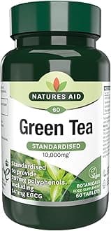 Green Tea 10000mg | Standardized To Guarantee 297mg Polyphenols & 141mg ECGC | For Metabolic Support | Weight Management | Vegan | 60 Tablets