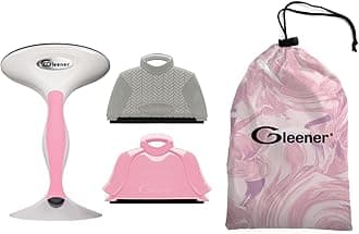 GLEENER Battery-Free Fabric Shaver & Lint Brush + Sweater Saver Gift Bundle | Adjustable Depiller for Clothing & Furniture (Pink Provence)