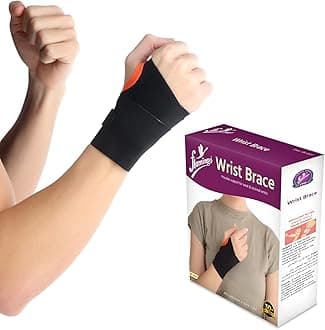 Flamingo Wrist Support Brace with Thumb Loop | Pain Relief Carpal Tunnel Splint Wrap | Wrist Support Brace for Sports Injuries, Fracture Support and Thumb Support | Universal |