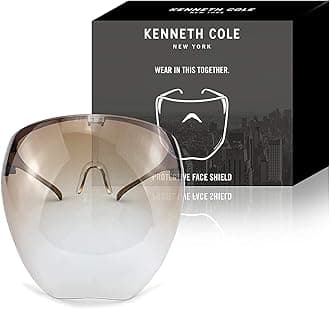Kenneth Cole Goggle-Style Face Shield with 180° Safety Coverage: Anti-Fog Glasses and Clear Face Visor Integrated in One Design - Unisex Fashion Protective Wear for Men & Women
