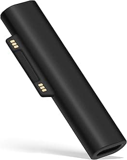 Surface Charging Adapter, Support PD up to 45W (15V/3A) Fast Charging, USB C Female to Surface Magnetic Charging Connector for Microsoft Pro7/6/5/4 Surface Laptop 3/2/1, Surface Book, Surface Go