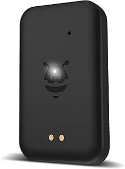 Pebblebee Universal Tag - Rechargeable Mini GPS Tracker - Alternative to iOS & Android Trackers - 8-Month Battery Life - Works with Android Compatible Air Tags & iOS Find My App - LED & Sound Alerts