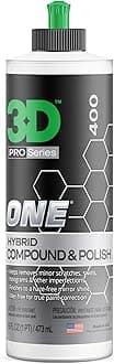 One Car Scratch & Swirl Remover Hybrid Rubbing Compound & Polish Buffing Compound for True Paint Correction 16oz Made in USA