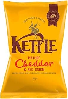 Kettle Chips Mature Cheddar & Red Onion, 150g