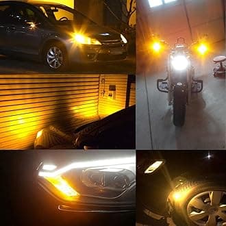 LivTee 1156 BA15S P21W 7506 LED Turn Signal Light Blinker Bulbs - Error Free Canbus - Anti Hyper Flash, Amber Yellow