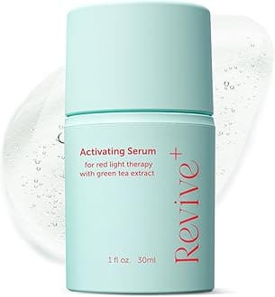 Red Light Therapy Activation Serum - Amplify Effects & Reduce Wrinkles with Hydrating Serum for Face- Green Tea Serum - Hydrating Face Serum Skin Care Routine - Hyaluronic Acid Serum for Face -1oz