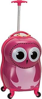 Rockland Kids Jr First Hardside Spinner Luggage, Owl, Carry-On 19-Inch, Rockland Jr. Kids' My First Hardside Spinner Luggage