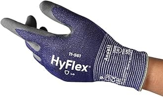 HyFlex Ultralight Series Arbeitshandschuhe, Schnittschutz, ESD Antistatisch, Wasserdicht, Hochwertiger Profi-Schutz, für Männer und Frauen, Blau