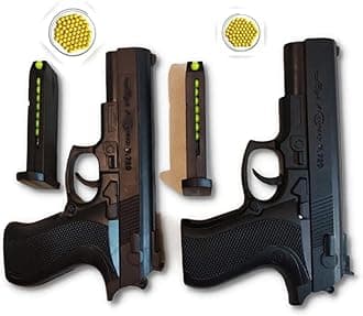 New Look Gun Pack of 1 Pubg Pistol for Kids with 8 Round Reload and 6Mm Plastic BB Bullets Pubg Gun Toy Airsoft Gun Toy for Boy