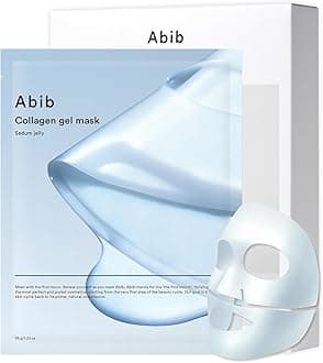 Abib Sedum Jelly Collagen Gel Mask 10 Sheets (Moisturizing) Vegan Korean Collagen Coolant Moisturizing Hyaluronic Acid Hydrogel Face Care