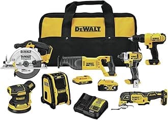 DEWALT 20V MAX Cordless Drill Combo Kit , 7-Tool (DCK771D1M1)