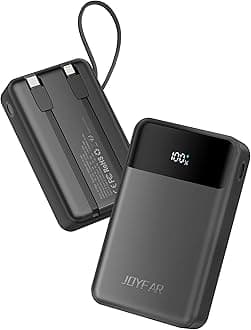 Portable-Charger-Power-Bank Travel Essentials Battery Pack USB C 30000mAh Built in Cable 22.5W Phone Fast Charging Powerbank Compatible with iPhone 16 15 14 13 12 11 iPad Samsung Google (Black)